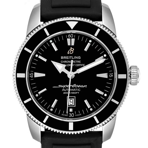 breitling superocean heritage 46mm automatic black dial rubber strap|Breitling Superocean Heritage price.